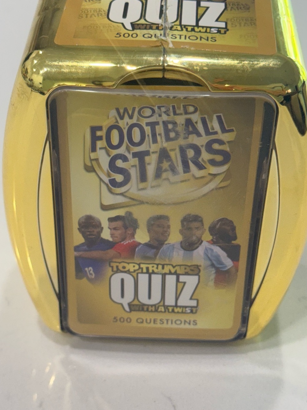 Quiz World Football soccer Stars Card Game - Gold